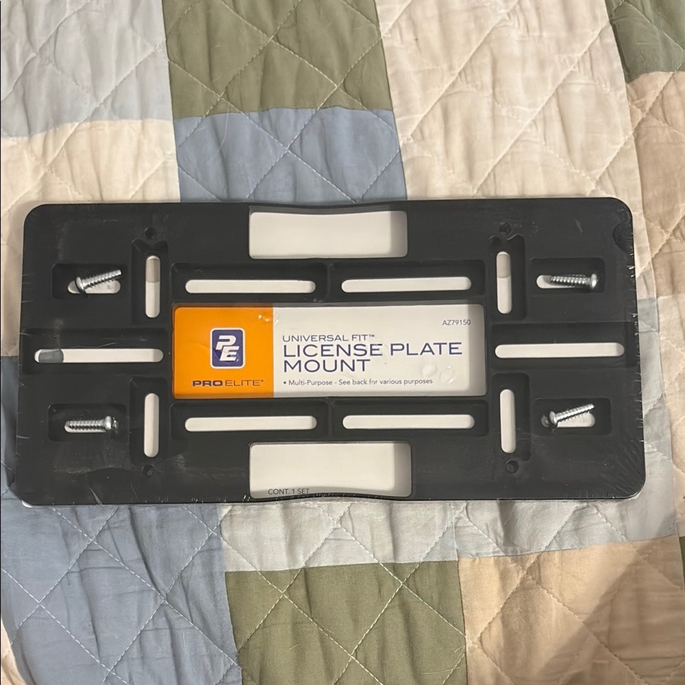 Pro Elite Black License Plate Mount